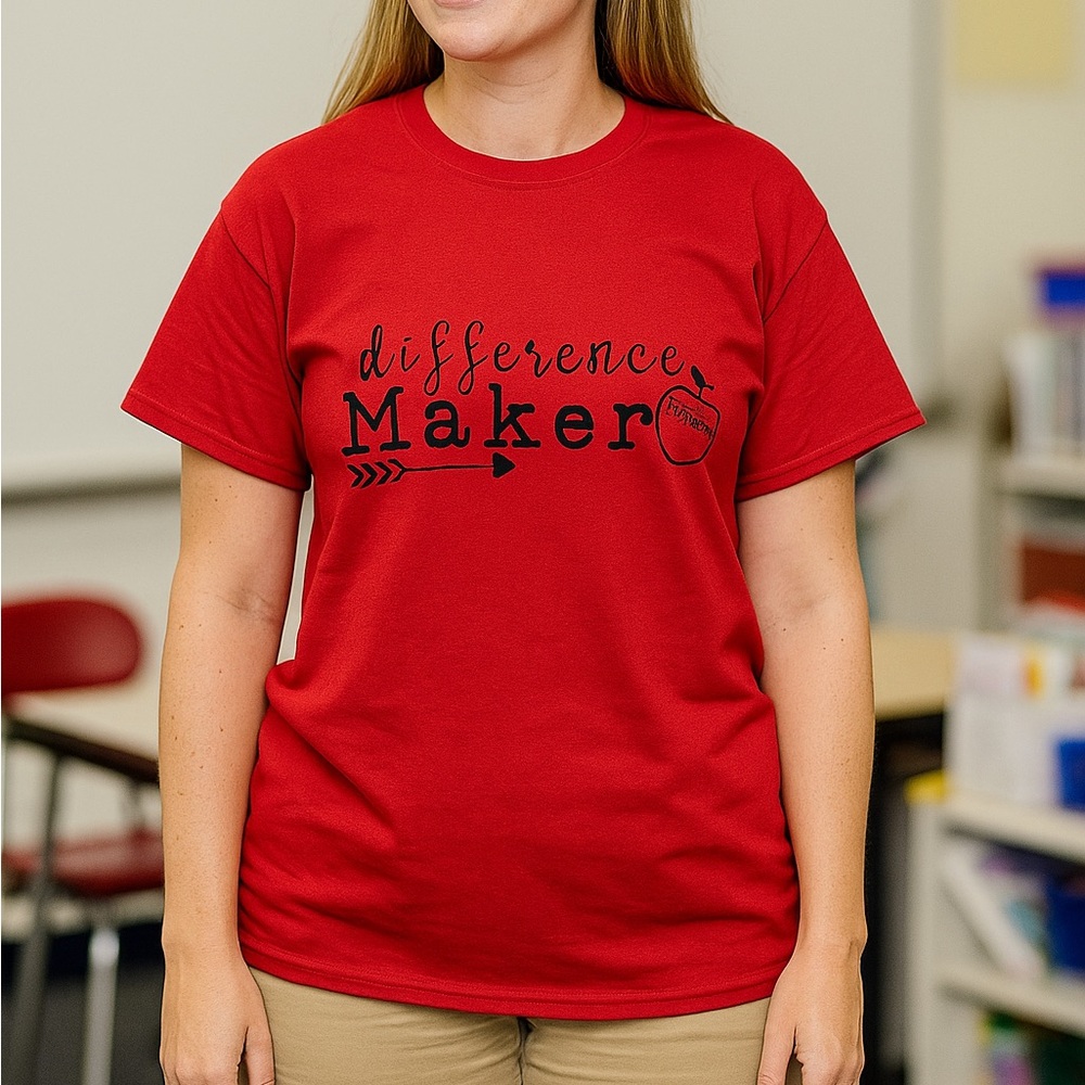 Difference Maker Cute Teacher Tee